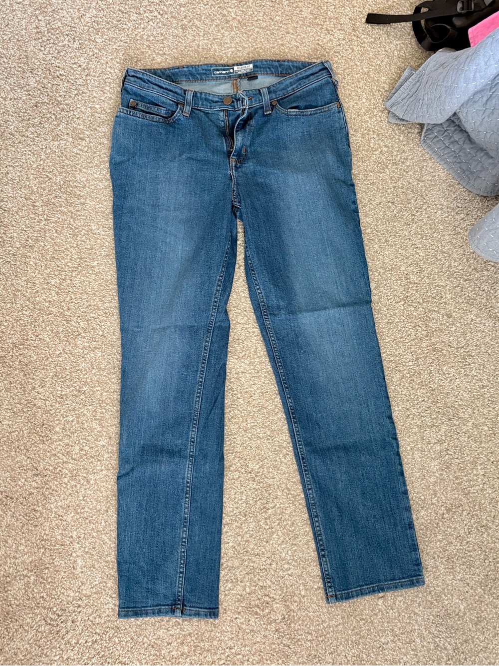 Carhartt Women's Straight Leg Jeans - Blue